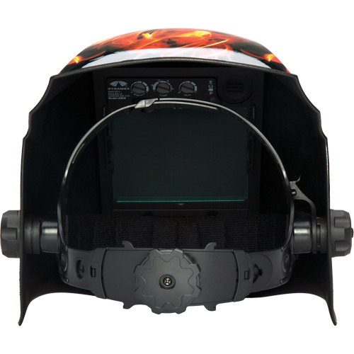 Leadhead&reg; Auto Darkening Welding Helmet, 3.8" L x 3.4" W View Area, 9 - 13 Shade Range Nuna Depot Inc.