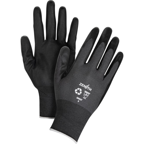 Gants &eacute;cologiques enduits et perm&eacute;ables &agrave; l'air, 10, R&ecirc;vetement Mousse de nitrile, Calibre 21, Enveloppe en Nylon/rPET Nuna Depot Inc.