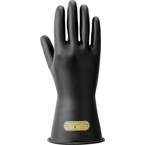 Electrical Insulating Gloves, ASTM Class 00, Size 7, 11" L Nuna Depot Inc.