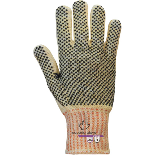 Gants r&eacute;sistants &agrave; la coupe Contender SPGRK2D, Taille Petit, Calibre 7, Rev&ecirc;tement PVC, Enveloppe en Kevlar/Fil technique, ASTM ANSI niveau A6 Nuna Depot Inc.