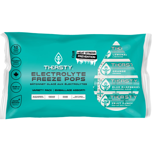 Hydration Drink Freeze Pops, Frozen, Mixed Flavours Nuna Depot Inc.