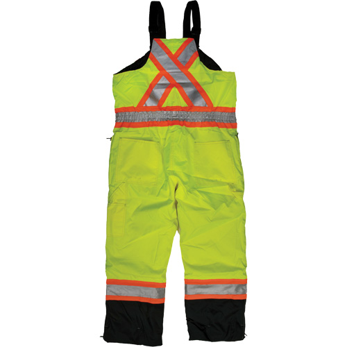 Salopette de s&eacute;curit&eacute; isolante en tissu ind&eacute;chirable, Polyester, T-petit, Jaune lime haute visibilit&eacute; Nuna Depot Inc.