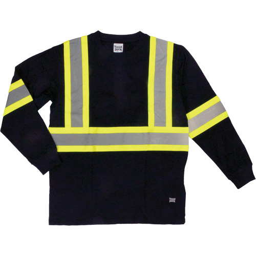 Long Sleeve Safety T-Shirt, Cotton, X-Small, Black Nuna Depot Inc.