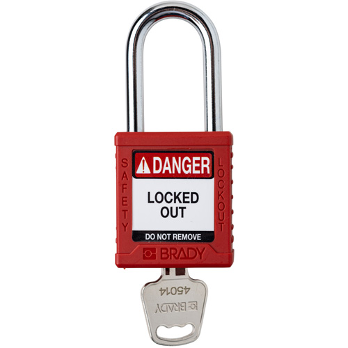 Velocity Lockout Padlock, Red, Keyed Different, Nylon, 1-1/2" Width Nuna Depot Inc.