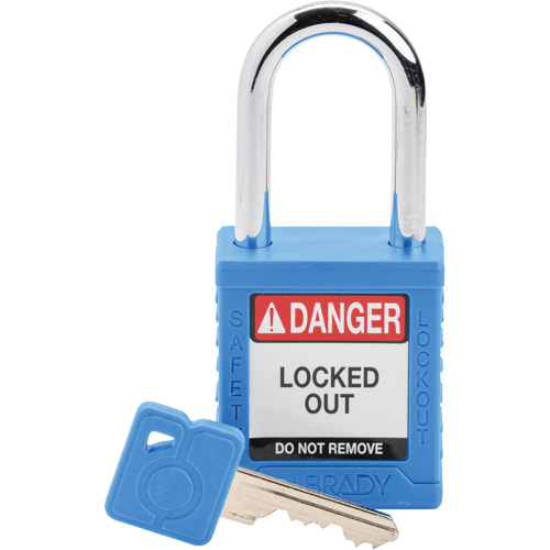 Velocity Lockout Padlock, Blue, Keyed Different, Nylon, 1-1/2" Width Nuna Depot Inc.
