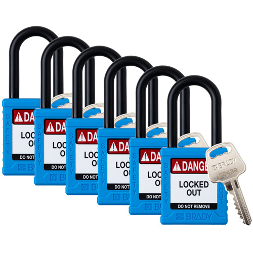 Cadenas de verrouillage Velocity, Bleu, Cl&eacute;s identiques, Nylon, Largeur de 1-1/2" Nuna Depot Inc.
