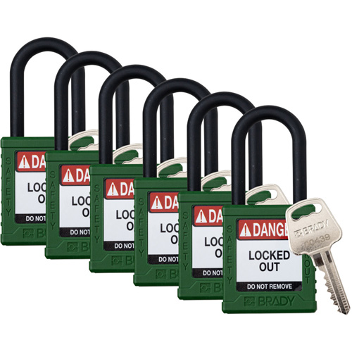 Cadenas de verrouillage Velocity, Vert, Cl&eacute;s identiques, Nylon, Largeur de 1-1/2" Nuna Depot Inc.
