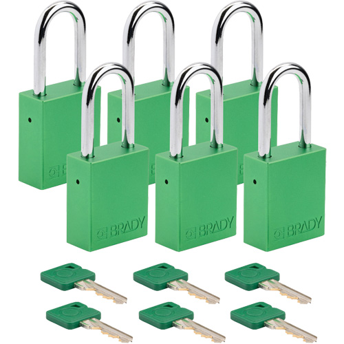 Cadenas de s&eacute;curit&eacute;, Cl&eacute;s identiques, Aluminium, Largeur de 1-1/2" Nuna Depot Inc.
