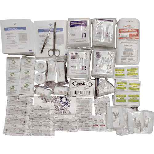 Trousse de premiers soins de base et recharge Shield, R&eacute;pond &agrave; la norme CSA Z1220-17 type 2 environnements &agrave; faible risque, Grand (51-100 travailleurs) Nuna Depot Inc.