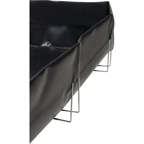Berme &agrave; support en fil m&eacute;tallique, Capacit&eacute; 479 gal. US, 8' la x 10' lo x 12" h, Support en L Nuna Depot Inc.