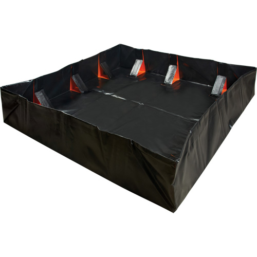 Berme d&eacute;ployable &agrave; mur IBX, Capacit&eacute; 2244 gal. US, 12' la x 25' lo x 12" h, Support &agrave; encliqueter Nuna Depot Inc.