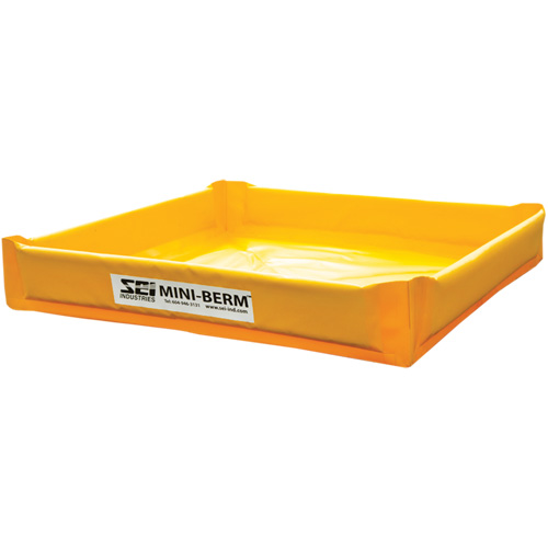 Yellow PVC Mini-Berm, 34 US gal. Capacity, 3' W x 3' L x 6" H Nuna Depot Inc.