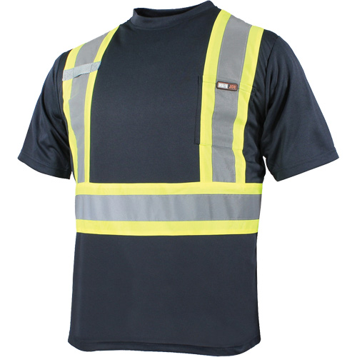 Quick Dry Short Sleeves T-Shirt, Polyester, Small, Navy Blue Nuna Depot Inc.