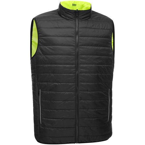 Veste bouffante r&eacute;versible avec X au dos Bisley, Jaune lime haute visibilit&eacute;, Petit, Polyester Nuna Depot Inc.