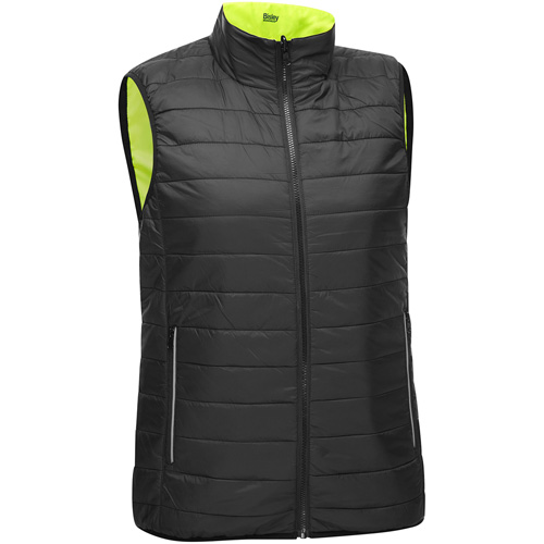 Veste bouffante, enveloppante et r&eacute;versible avec X au dos Bisley pour femmes, Jaune lime haute visibilit&eacute;, Petit, Polyester Nuna Depot Inc.