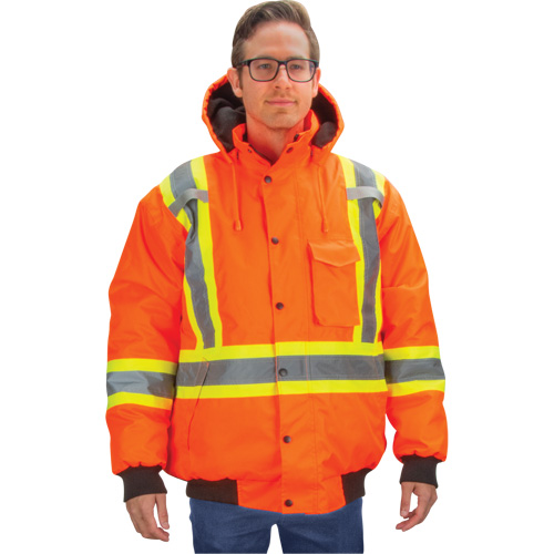 Parka d'hiver imperm&eacute;able 7-en-1, Orange haute visibilit&eacute;, Moyen Nuna Depot Inc.
