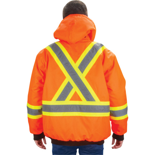 Parka d'hiver imperm&eacute;able 7-en-1, Orange haute visibilit&eacute;, Moyen Nuna Depot Inc.