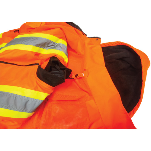 Parka d'hiver imperm&eacute;able 7-en-1, Orange haute visibilit&eacute;, Moyen Nuna Depot Inc.