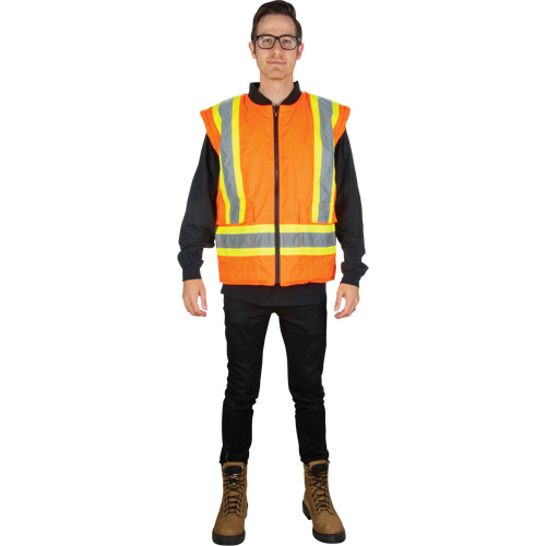 Parka d'hiver imperm&eacute;able 7-en-1, Orange haute visibilit&eacute;, Moyen Nuna Depot Inc.