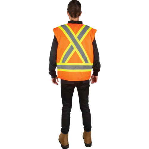 Parka d'hiver imperm&eacute;able 7-en-1, Orange haute visibilit&eacute;, Moyen Nuna Depot Inc.