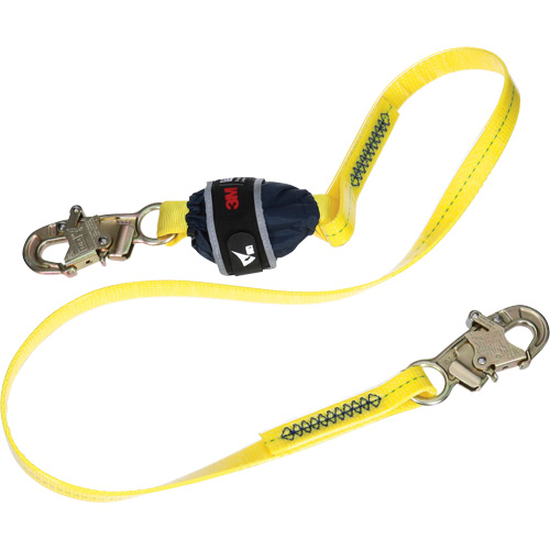 Coated Web Shock-Absorbing Lanyard, 6', Snap Hook Center, Snap Hook Leg Ends Nuna Depot Inc.