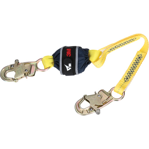 Web Shock-Absorbing Lanyard, 2.5', Snap Hook Center, Snap Hook Leg Ends, Polyester Nuna Depot Inc.