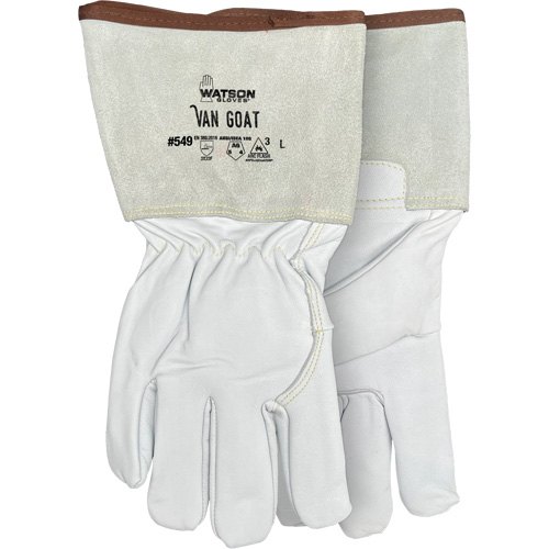 549 Van Goat Arc Rated Cut-Resistant Gloves, Size Medium, Cutshield/Para-Aramid/Polyester/Stainless Steel/Goatskin Shell, ASTM ANSI Level A6/EN 388 Level F Nuna Depot Inc.