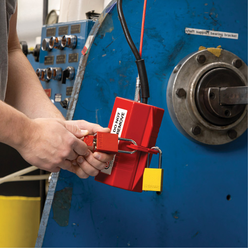 Velocity Plus Safety Lockout Padlock, Orange, Keyed Alike, Aluminum, 1-1/2" Width Nuna Depot Inc.