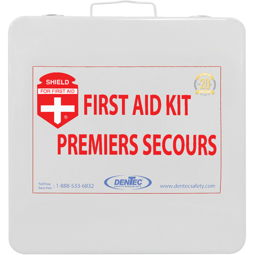 Trousse de premiers soins Shield, R&eacute;pond ou surpasse la norme CSA Z1220-24 type 2 environnements &agrave; faible risque, Moyen (26-50 travailleurs) Nuna Depot Inc.