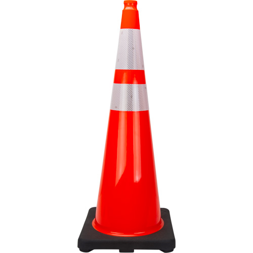 Premium Traffic Cone, 36", Orange, 4" & 6" Reflective Collar(s) Nuna Depot Inc.