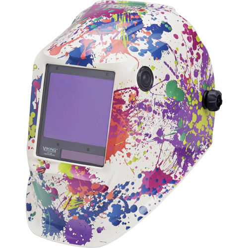 VIKING 3350 Creative Spark Welding Helmet, 3.74" L x 3.34" W View Area, 5 - 13 Shade Range Nuna Depot Inc.