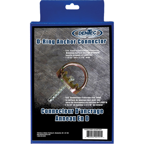 Anchor Connector, D-Ring, Temporary Use Nuna Depot Inc.