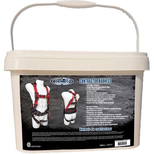 Contractor Safety Harness in Pail, CSA Certified, Class AP, Small, 352 lbs. Cap. Nuna Depot Inc.