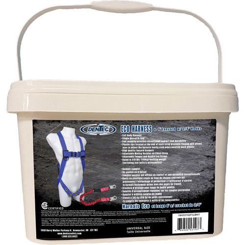 ECO Safety Harness in Pail with 6' Lanyard, CSA Certified, Class A, 255 lbs. Cap. Nuna Depot Inc.