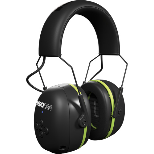 Black & Green Air Defender Bluetooth Earmuffs, Headband Style, 24 dB Nuna Depot Inc.
