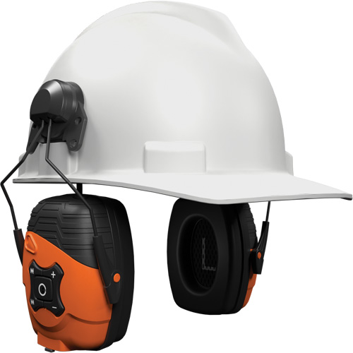 Safety Orange Link 2.0 Bluetooth Earmuffs, Cap Mount Style, 21 dB Nuna Depot Inc.