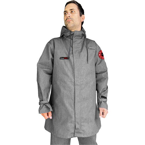 CoreMAX FR 35" Jacket with Attached Hood, Small, Grey Nuna Depot Inc.