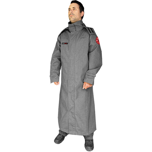 CoreMAX FR 52" Jacket with Attached Hood, 3X-Large, Grey Nuna Depot Inc.
