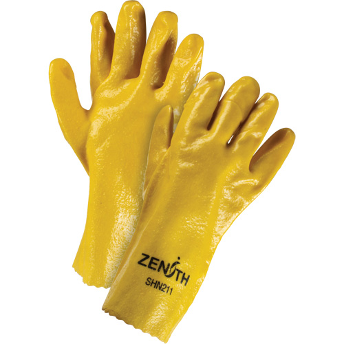 Rough-Finish Chemical-Resistant Gloves, Size 9, 12" L, PVC, Interlock Inner Lining, 47-mil Nuna Depot Inc.