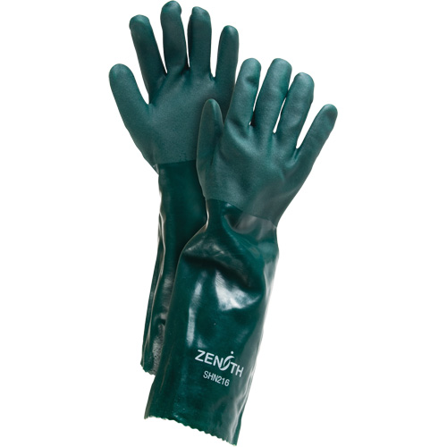 Gants verts &agrave; double enduit, 18" lo, PVC, Doublure en Jersey de coton, 70 mils Nuna Depot Inc.