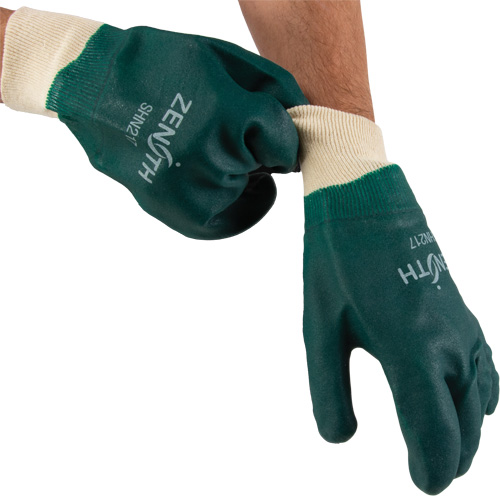 Gants verts &agrave; double enduit, 10" lo, PVC, Doublure en Jersey de coton, 70 mils Nuna Depot Inc.