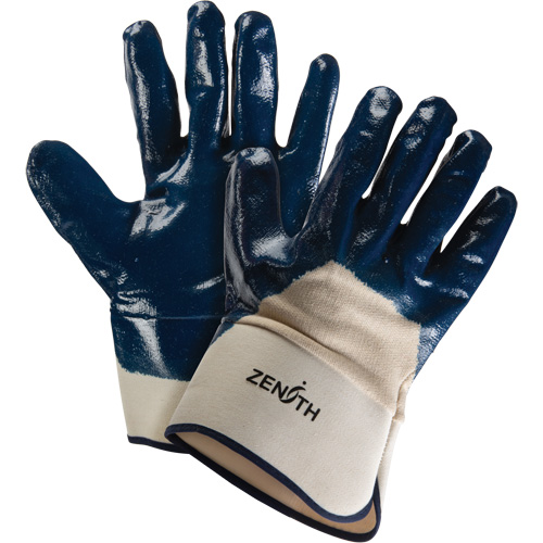 Gants &agrave; poignet de s&eacute;curit&eacute; de poids lourd, 11/2T-Grand, R&ecirc;vetement Nitrile, Enveloppe en Coton Nuna Depot Inc.