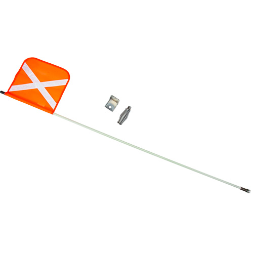 Tige de s&eacute;curit&eacute; robuste, Fixation Filet&eacute;, Hauteur 5', Orange avec X r&eacute;fl&eacute;chissant Nuna Depot Inc.