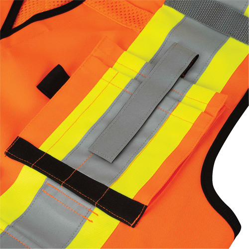 6680 High-Visibility Antimicrobial Mesh-Back Surveyor Vest, High Visibility Orange, Small, Polyester Nuna Depot Inc.