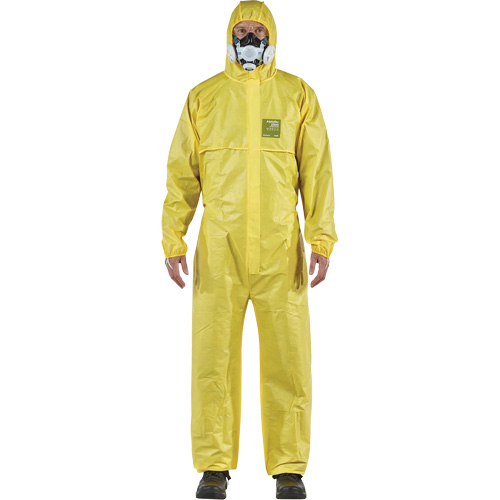AlphaTec&reg; 2300 STANDARD Bound Model 147 Coveralls, Small, Yellow, Polyethylene Laminate/Polypropylene Nuna Depot Inc.