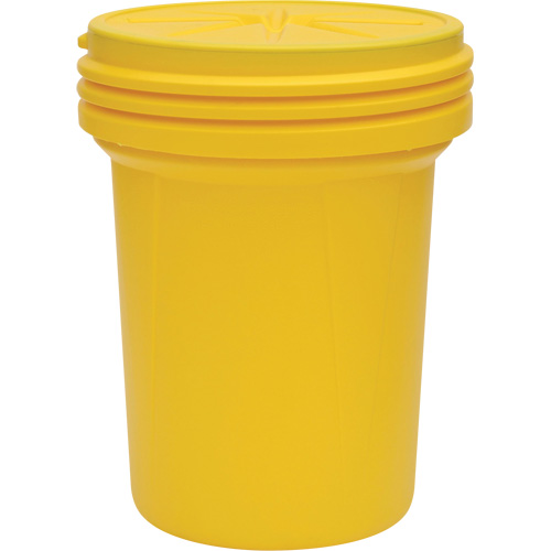 Baril emboîtable de laboratoire en plastique avec couvercle vissable, 30 gal. US, Mobile/Stationnaire Nuna Depot Inc.