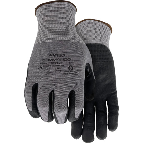 Gants r&eacute;sistant &agrave; la coupe 338 Commando, Taille Petit, Calibre 18, Rev&ecirc;tement Mousse de nitrile, Enveloppe en PEHP/Polyester/Spandex/Acier inoxydable, ASTM ANSI niveau A8/EN 388 niveau F Nuna Depot Inc.