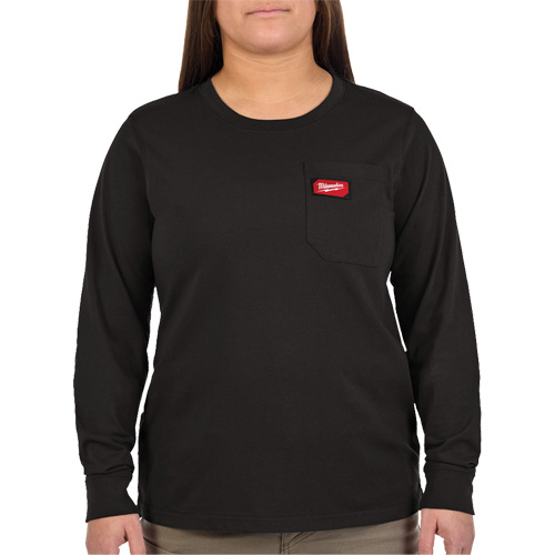 T-shirt &agrave; manches longues avec poches GRIDIRON, Femmes, T-petit, Noir Nuna Depot Inc.