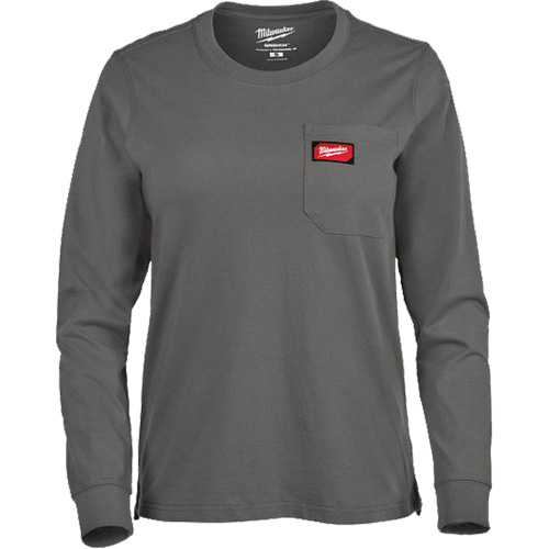 T-shirt &agrave; manches longues avec poches GRIDIRON, Femmes, T-petit, Gris Nuna Depot Inc.