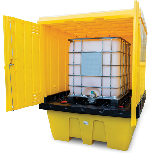 Palette contre les d&eacute;versements &agrave; GRV avec couvercle dur, 70" lo x 70" la x 90" h, Capacit&eacute; de charge 1135 lb Nuna Depot Inc.